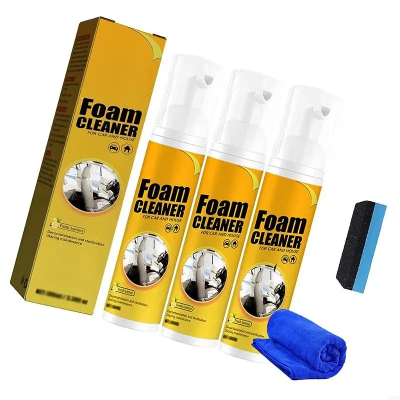 Multi-purpose car foam cleaner 650ml set. Seat cleaner.