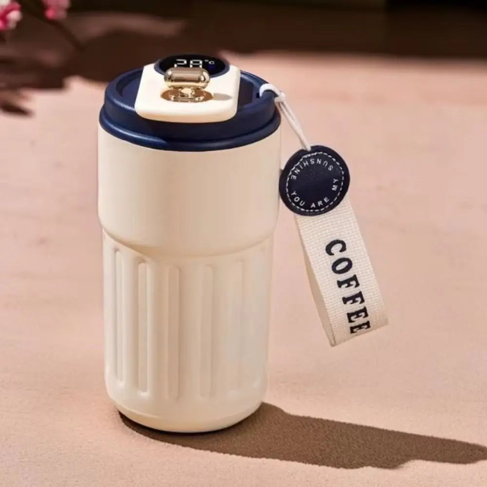 Vacuum Flask 450ML Thermal Water Bottle Creative Portable Coffee Thermos Cup Double Wall Digital Drinking Bottle Travel