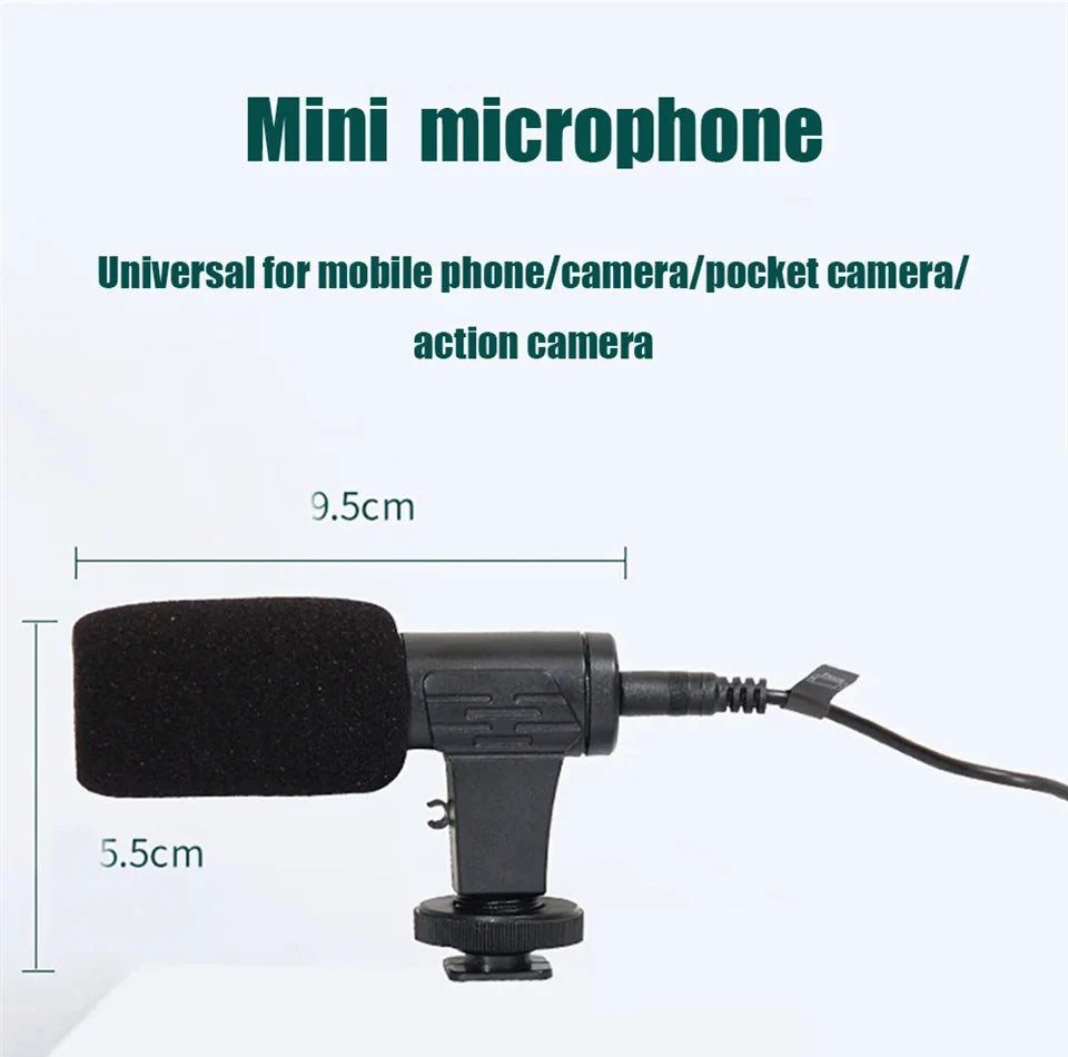 Smartphone Vlogging Kit With Tripod Phone Holder Mini Microphone LED Fill Light Starter For TikTok Live Stream Video YouTube