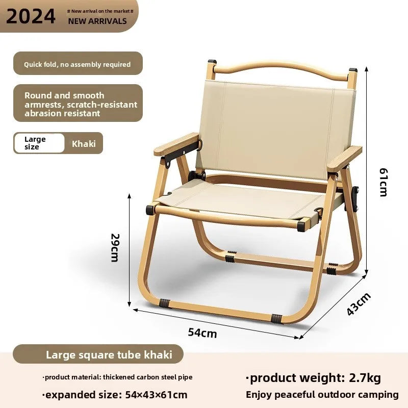 Outdoor folding chair Kermit chair camping fishing stool beach chair folding portable stool table and chair