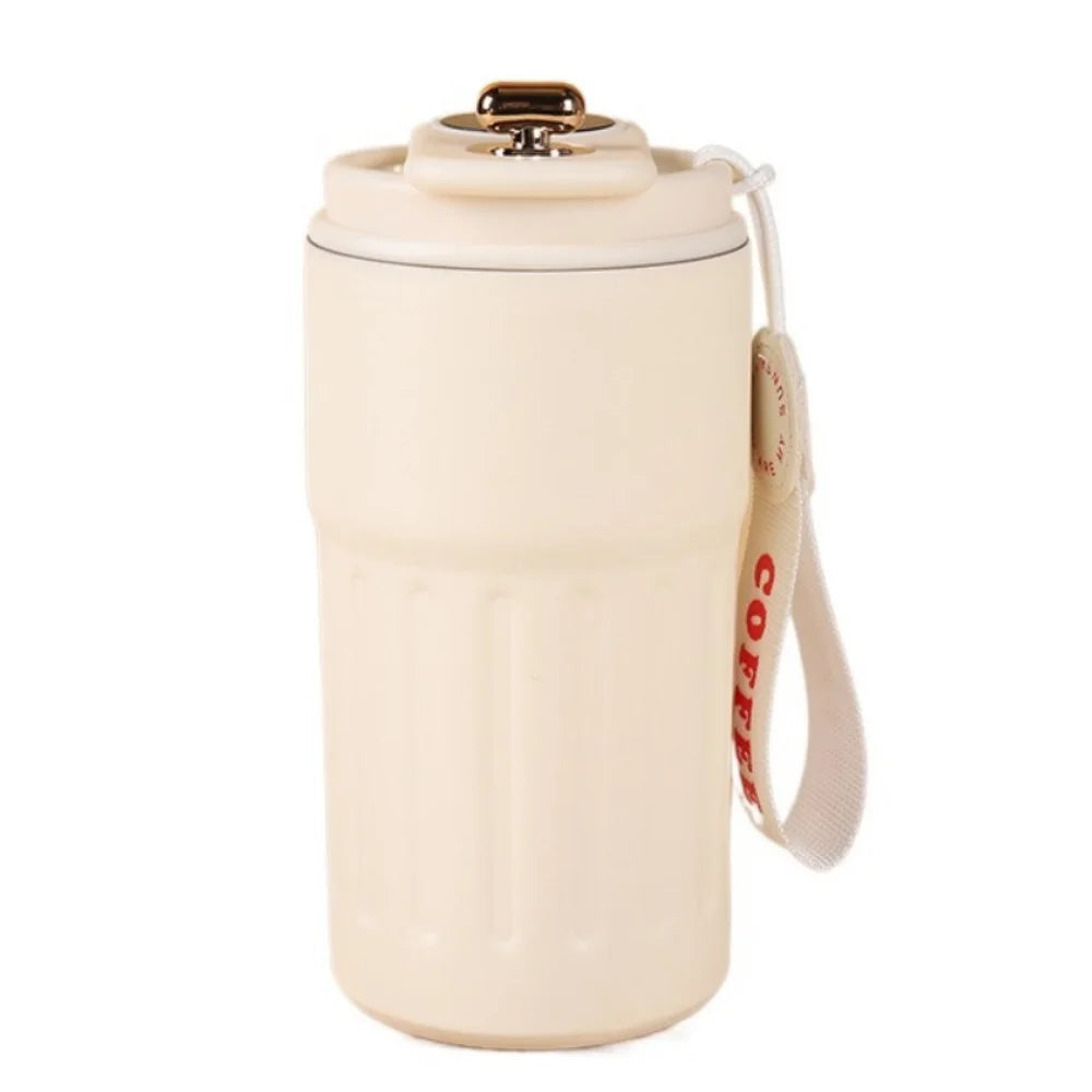 Vacuum Flask 450ML Thermal Water Bottle Creative Portable Coffee Thermos Cup Double Wall Digital Drinking Bottle Travel