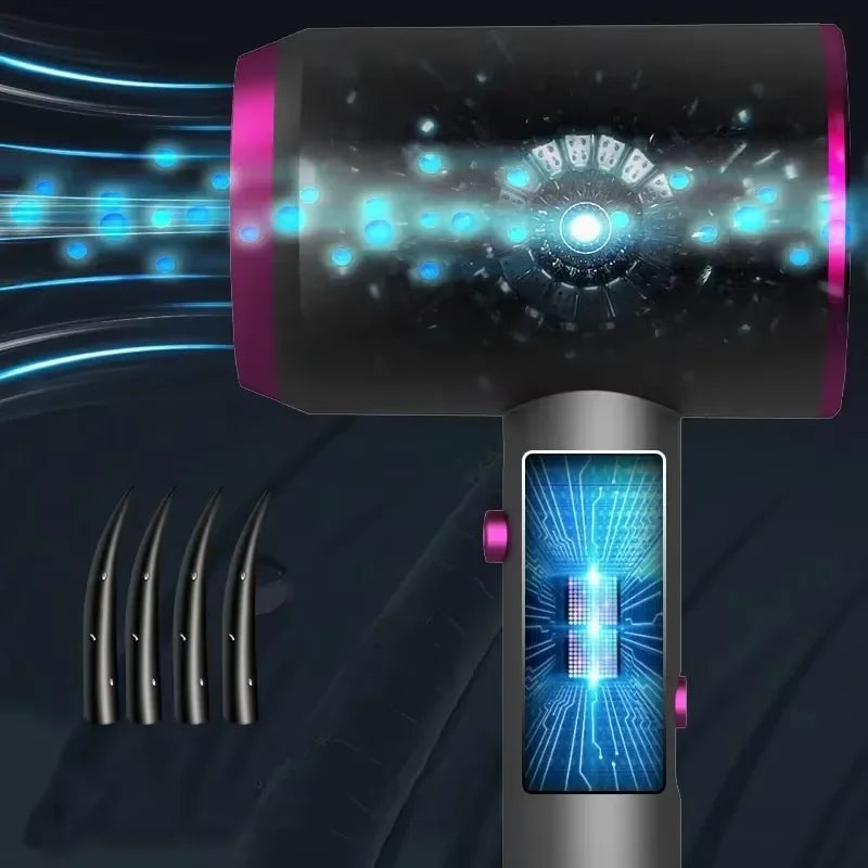 Professional Salon Hair Dryer High Wind Speed Quick Dryer with Ionic Heat Protection Lightweight Travel Home Hotel Use