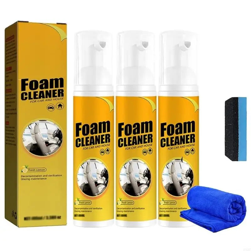 Multi-purpose car foam cleaner 650ml set. Seat cleaner.