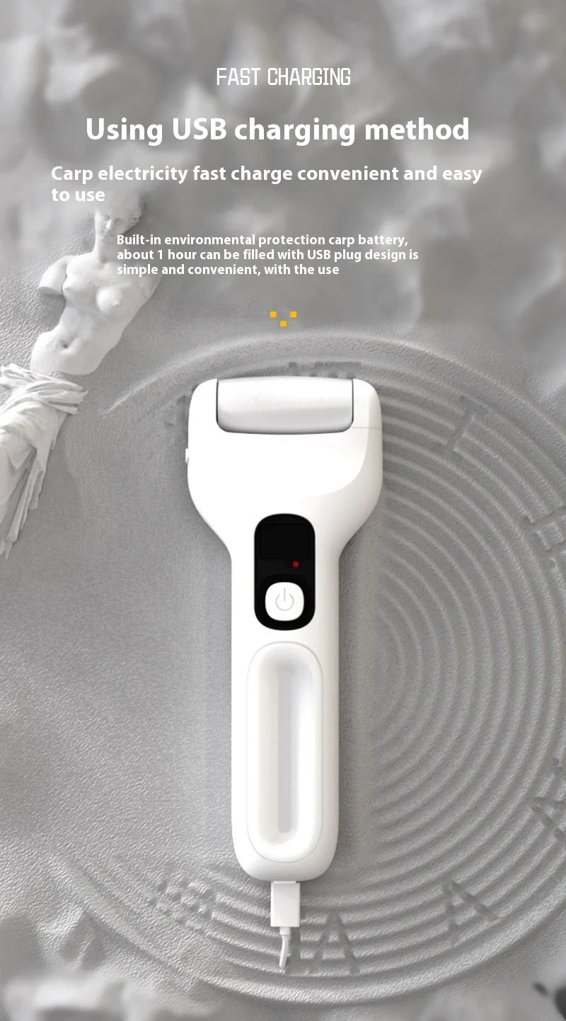 Electric foot grinder, rechargeable foot repair tool, dead skin and calluses polishing machine, exfoliating polishing machine