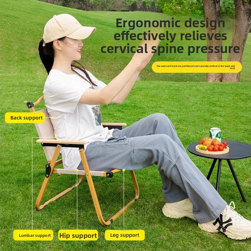 Outdoor folding chair Kermit chair camping fishing stool beach chair folding portable stool table and chair