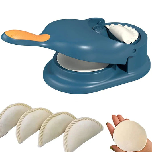 New 2 In 1 Dumpling Maker Dumpling Mold Dumpling Skin Wrapper Mould Dough Press Maker Kitchen Cooking Noodles Making Tool
