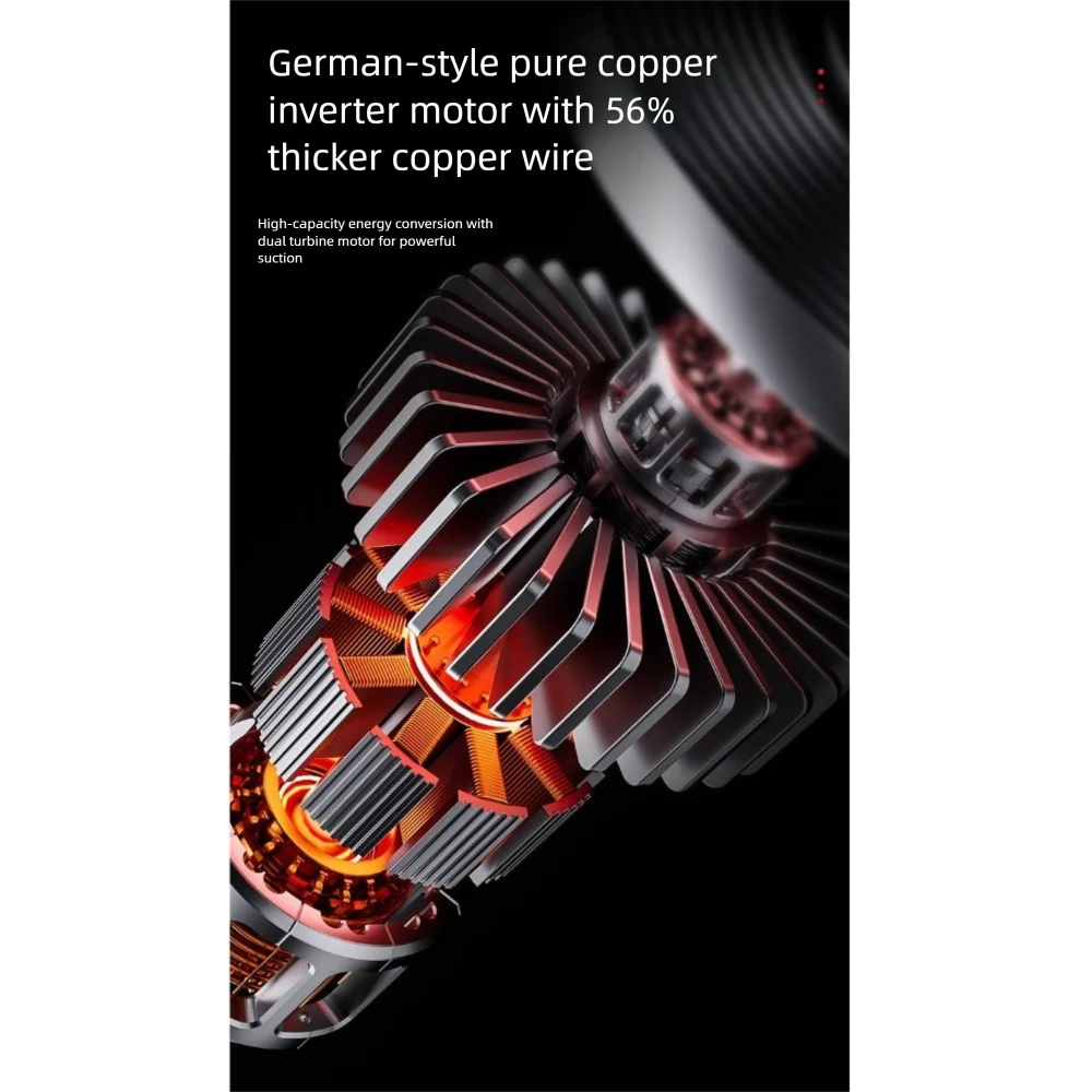 5000Pa Suction Car Vacuum Cleaner High Power 1500mAh Cordless Auto Vacuum Super Suction Multifunctional Wireless Dust Blower