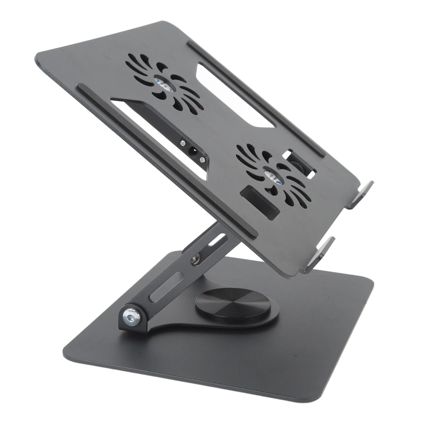 Laptop Stand Laptop Holder Aluminium Alloy Cooling Fan Design Rotatable Hollowed Out Foldable Portable for 11 To 17.3in Device