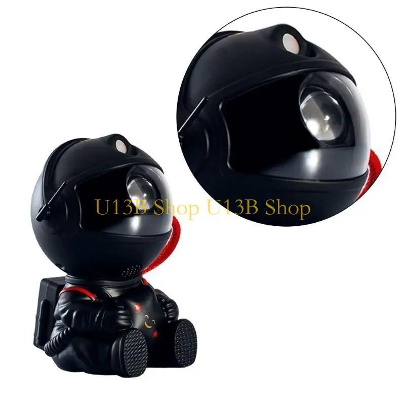 U13B 360°Rotation Astronaut Projector Light with Guitar/Star in Hand Portable Remote Control Night Lamp for Bedroom Decors