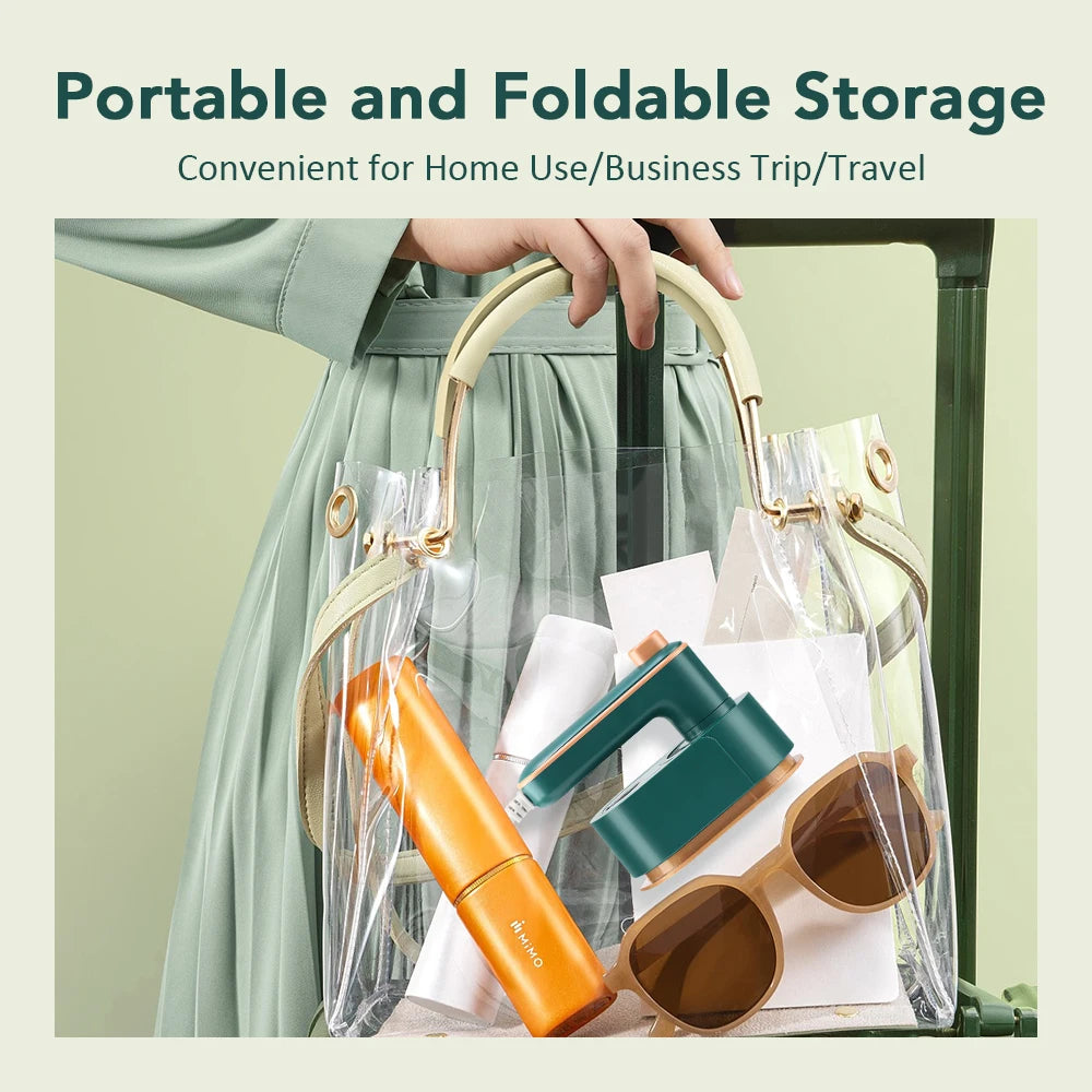 Mini Handheld Steamer Portable Clothes Wrinkle Remover Iron Garment Steamer Quick Heating Lightweight for Travel Home Hotel Use