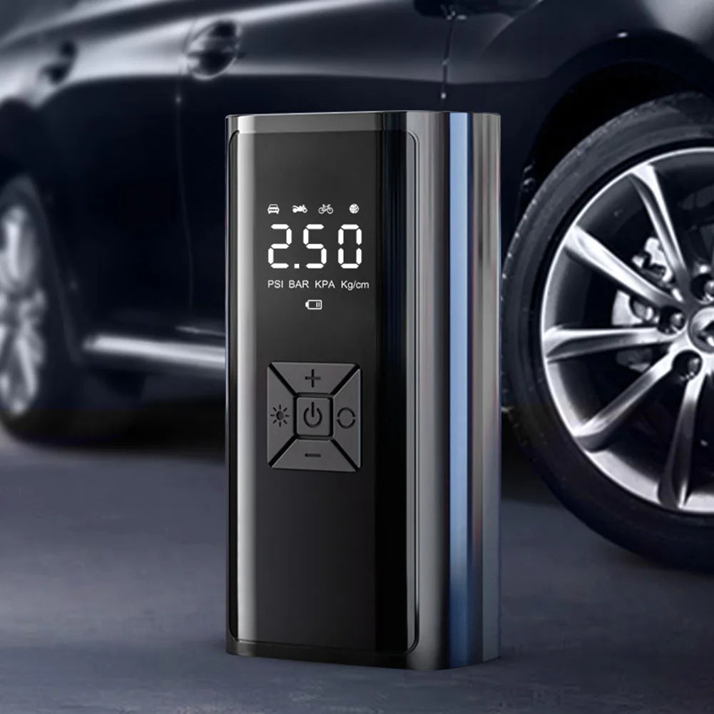 Digital Display Compressor Portable Tire Inflator Travel Use Usb Rechargeable Air Compressor Automotive Air Pump