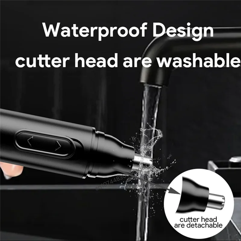 Electric Nose Hair Trimmer — Professional, safe, painless, and portable; suitable for both travel and home use.