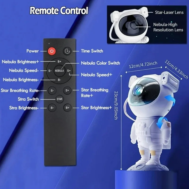 Astronaut Galaxy Star Projector Starry Sky Night Light Astronaut Projector with Remote Control