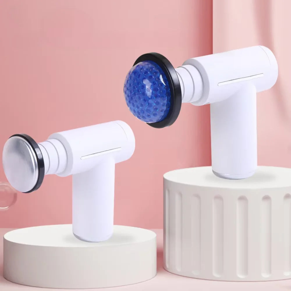 Home Gym Massage Gun Electric Handheld Muscle Massager Device Portable Deep Tissue Relaxation Cold Hot Fascia Gun