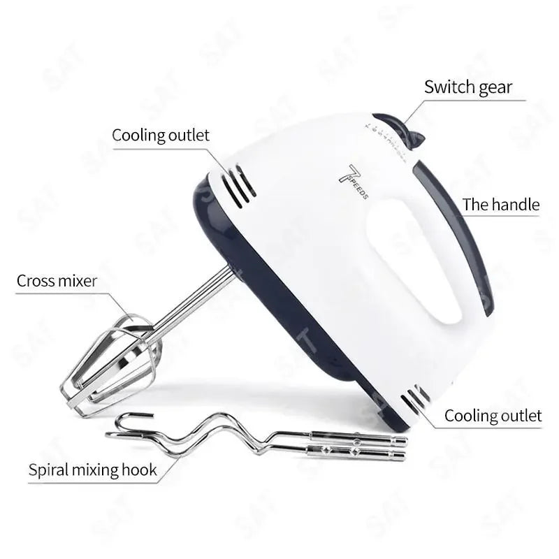 AQfor Convenient handheld automatic egg beater, household baking electric cake machine, baking small cream beater