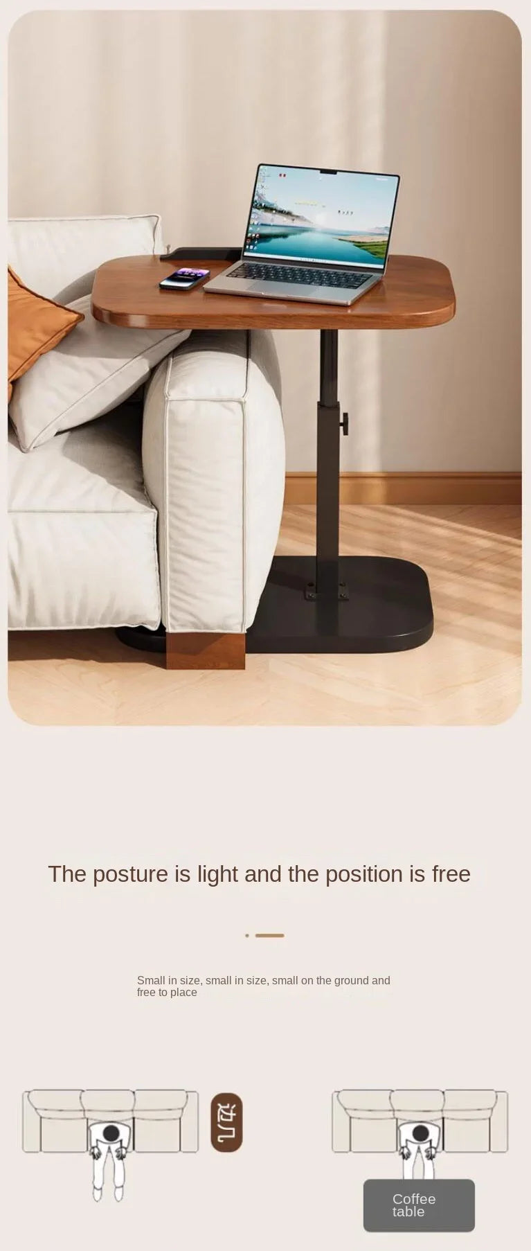 Sofa Side Table Living Room Furniture Minimalist Modern Shelves Small Table Luxury Coffee Tea Table Rugged And Durable Furniture