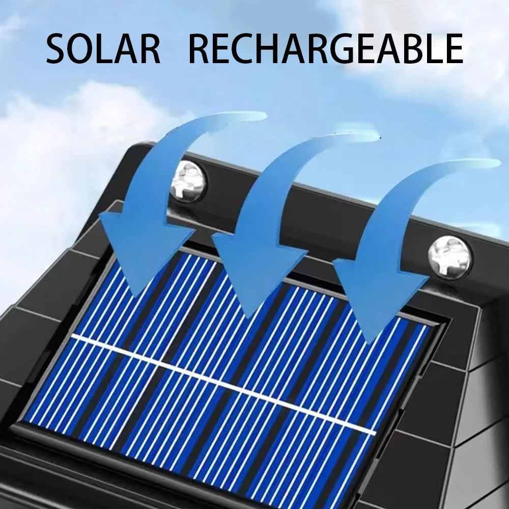 1pc New Solar Tungsten Wall Lamp, 3 Modes, Outdoor Villa Garden Courtyard Waterproof Decoration Induction Lantern, Small Night L