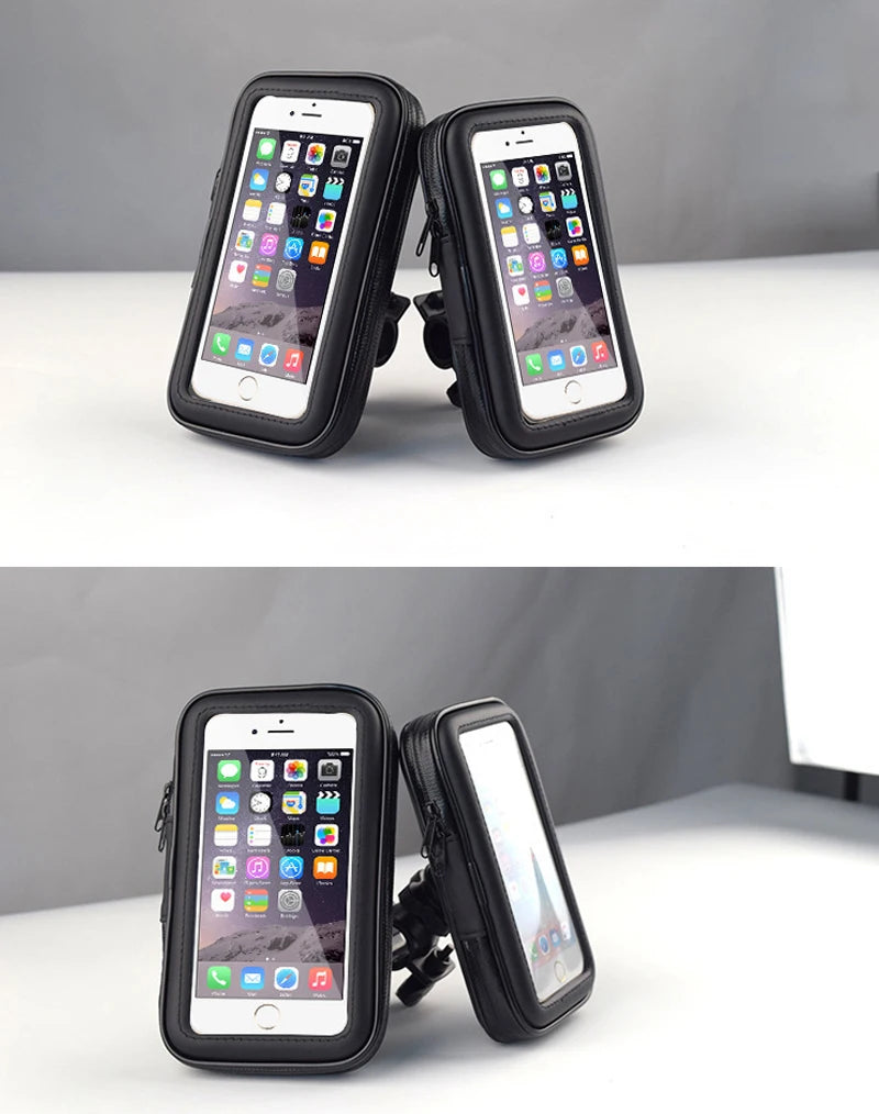 Bicycle Handlebar Stand Waterproof Bike Phone Holder Wall Electric Motorcycle Handlebar Mount Bag Bracket Rack Bike Accessories