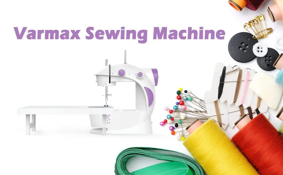 Mini Electric Handheld Sewing Machine 2022 Dual Speed Adjustment with Light Foot AC100-240V Double Threads Pendal Sewing Machine
