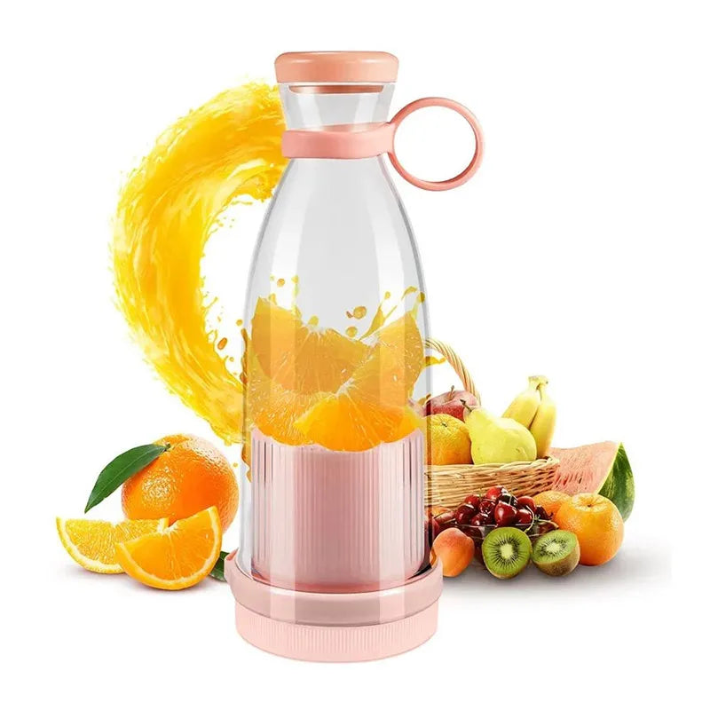 Mini Fast Juice Juicer Fresh Fruits Mixer Smoothie Bottle Handheld 6-blade USB Rechargeable Multifunctional Fruit Blender