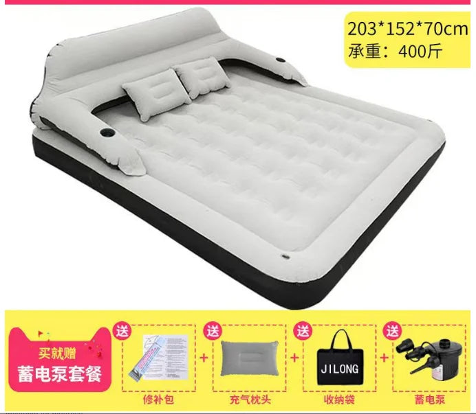 Customized High Comfortable Blow up Mattress Inflatable Air Sofa Bed with Pump and Headrest