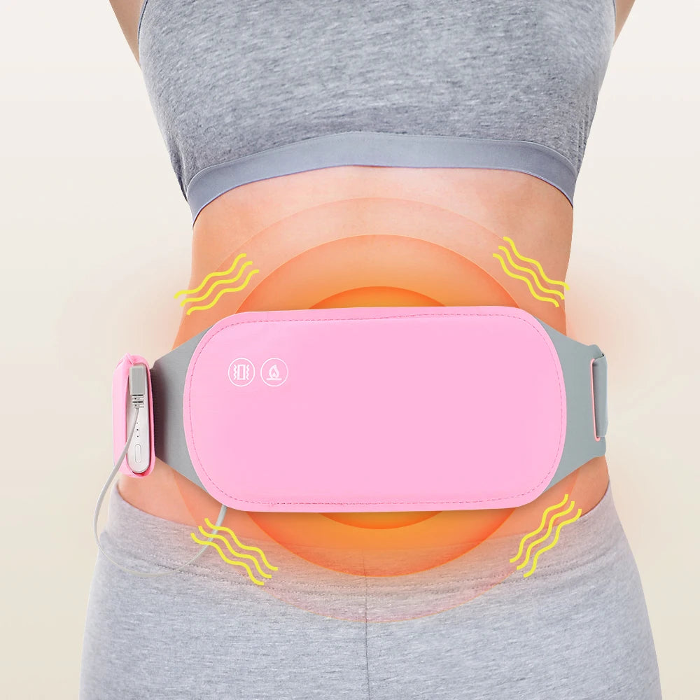 Smart Warm Palace Belt Electric Period Cramp Relief Massager Belt Menstrual Heating Pad Waist Stomach Abdominal Warm Products
