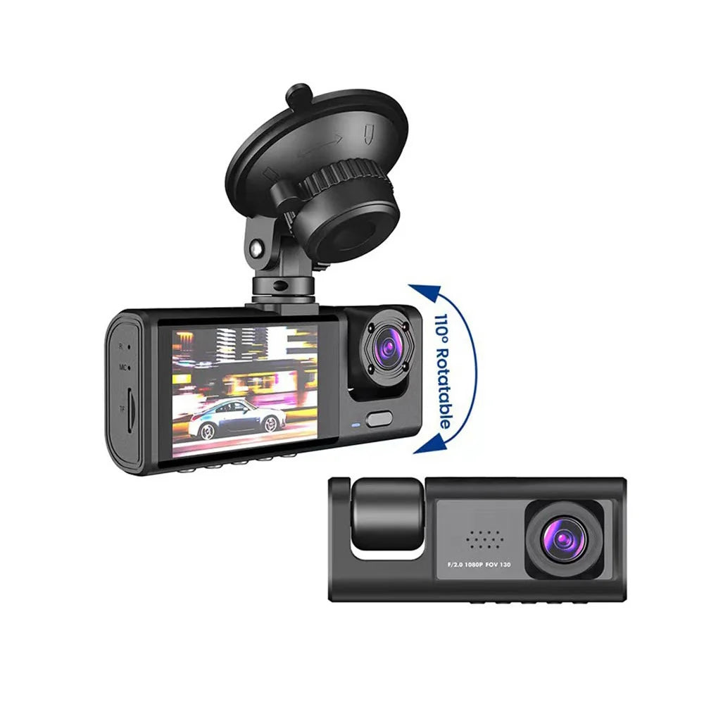 A22 1080P DVR Car Recorder 2-inch Screen Front and Rear Cameras Car Recorder 32G/64g Supports Night Vision Loop