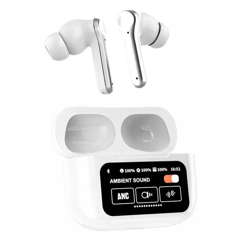 A9pro TWS in Ear Earbuds ANC, Touch Control, LED Display, Bluetooth 5.3 Noise Cancelling Wireless Earphones JL Chipset Headphone