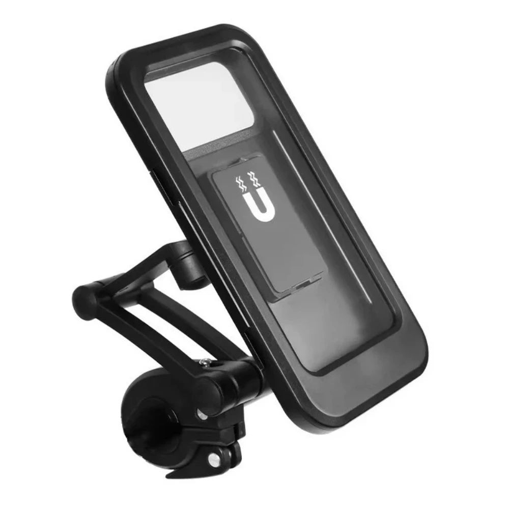 Waterproof Shockproof Bike Phone Mount 360 Rotatable Adjustable Retractable Arm Motorcycle Phone Holder Touchscreen