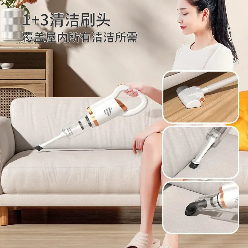 High-power Handheld Household Ultrasonic Cleaner Car And Home Vacuum Cleaner Wireless Vacuum And Mite Removal Vacuum Cleaner