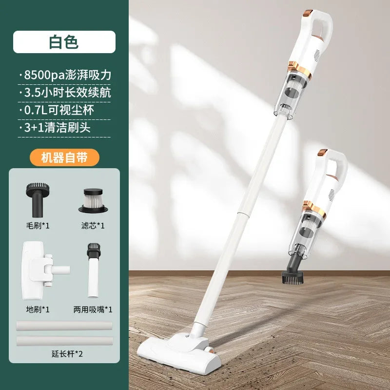High-power Handheld Household Ultrasonic Cleaner Car And Home Vacuum Cleaner Wireless Vacuum And Mite Removal Vacuum Cleaner