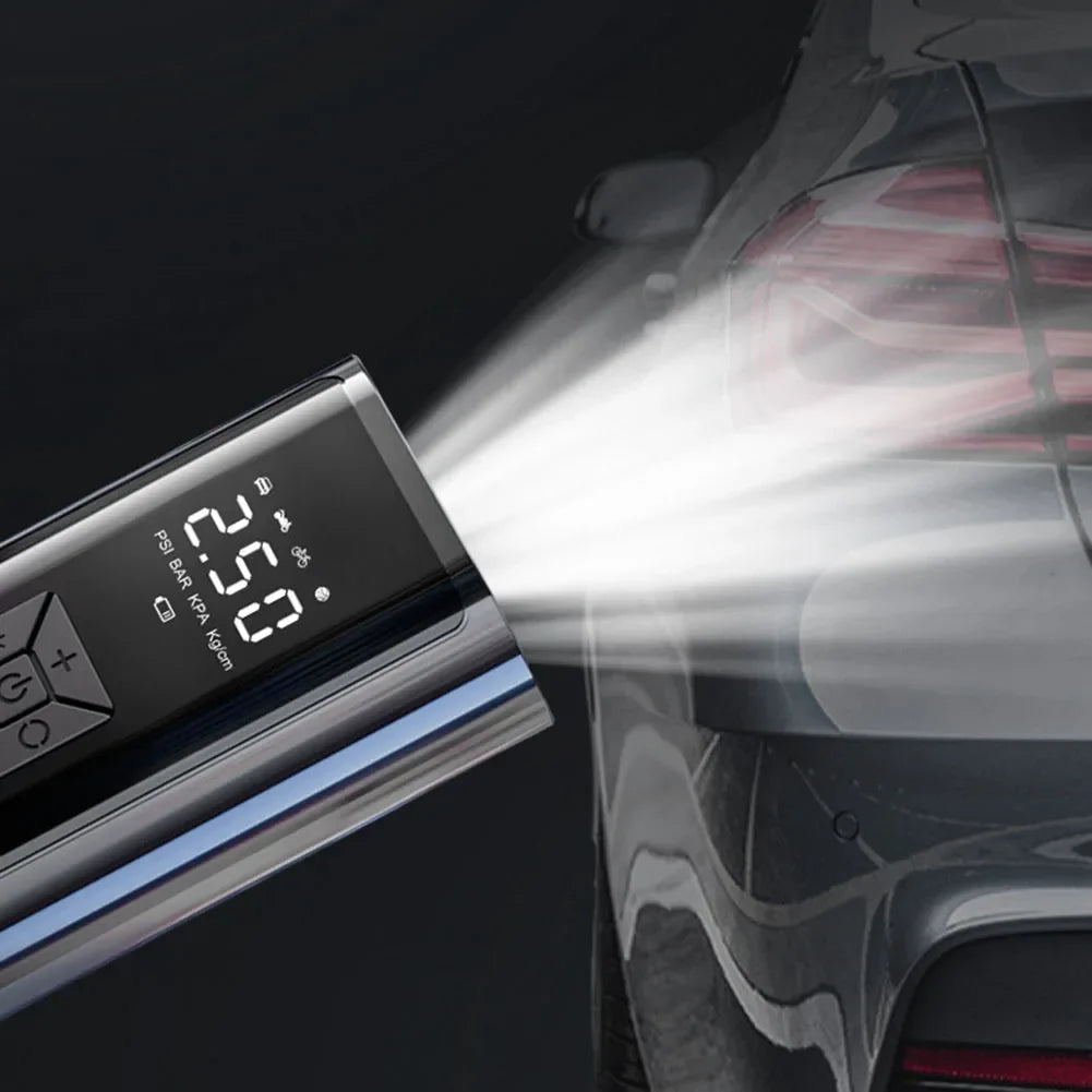 Digital Display Compressor Portable Tire Inflator Travel Use Usb Rechargeable Air Compressor Automotive Air Pump