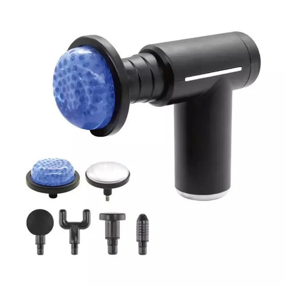 Home Gym Massage Gun Electric Handheld Muscle Massager Device Portable Deep Tissue Relaxation Cold Hot Fascia Gun
