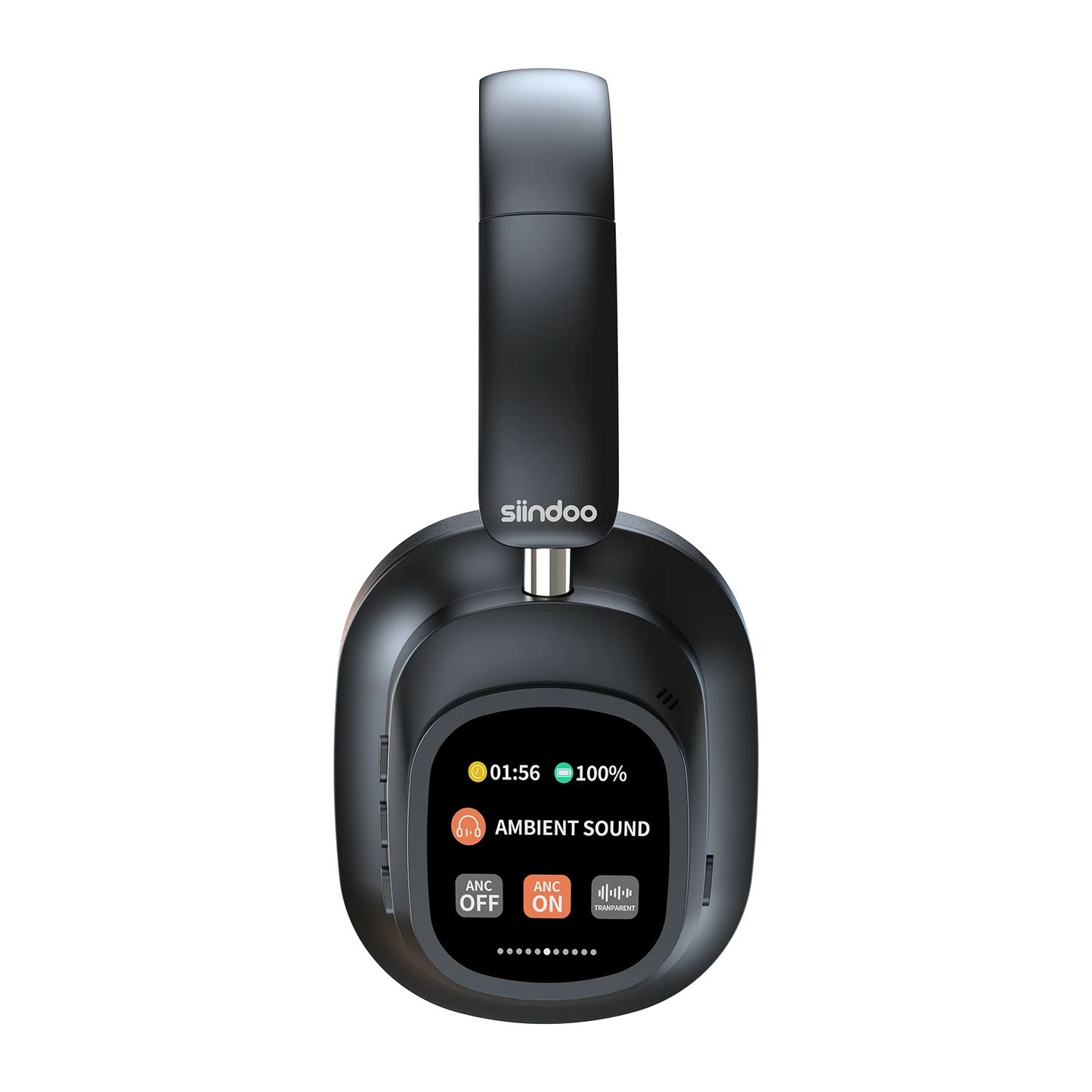 Siindoo NEWEST ANC930Plus Hybrid ANC Wireless Headphone, With Multi Magnetic Touch Control LED Screen AND APP Download 1GB MP3