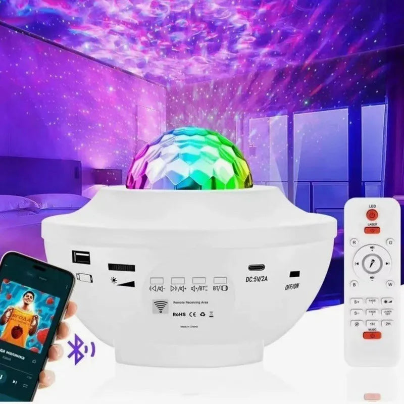 Water mark lamp projection dream aurora borealis projection laser lamp sky star Bluetooth music atmosphere night light star lamp