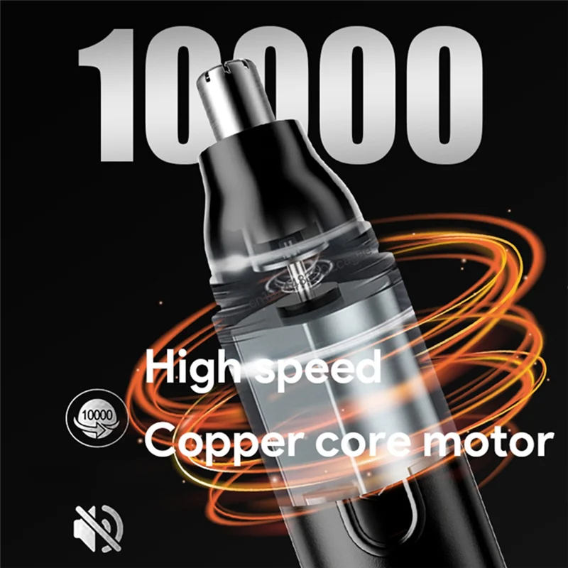 Electric Nose Hair Trimmer — Professional, safe, painless, and portable; suitable for both travel and home use.