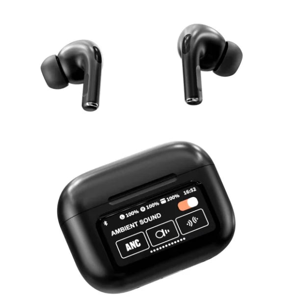 A9pro TWS in Ear Earbuds ANC, Touch Control, LED Display, Bluetooth 5.3 Noise Cancelling Wireless Earphones JL Chipset Headphone