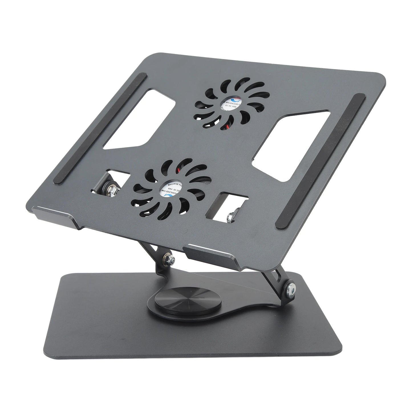Laptop Stand Laptop Holder Aluminium Alloy Cooling Fan Design Rotatable Hollowed Out Foldable Portable for 11 To 17.3in Device