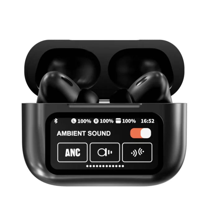 A9pro TWS in Ear Earbuds ANC, Touch Control, LED Display, Bluetooth 5.3 Noise Cancelling Wireless Earphones JL Chipset Headphone