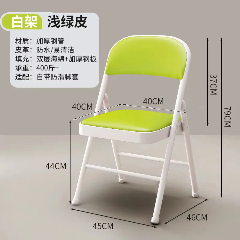 Folding Chair Home Office Meeting Chair Installation-free Simple Study Folding Storage Home Dining Chair