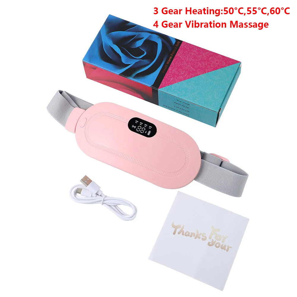 Smart Warm Palace Belt Electric Period Cramp Relief Massager Belt Menstrual Heating Pad Waist Stomach Abdominal Warm Products