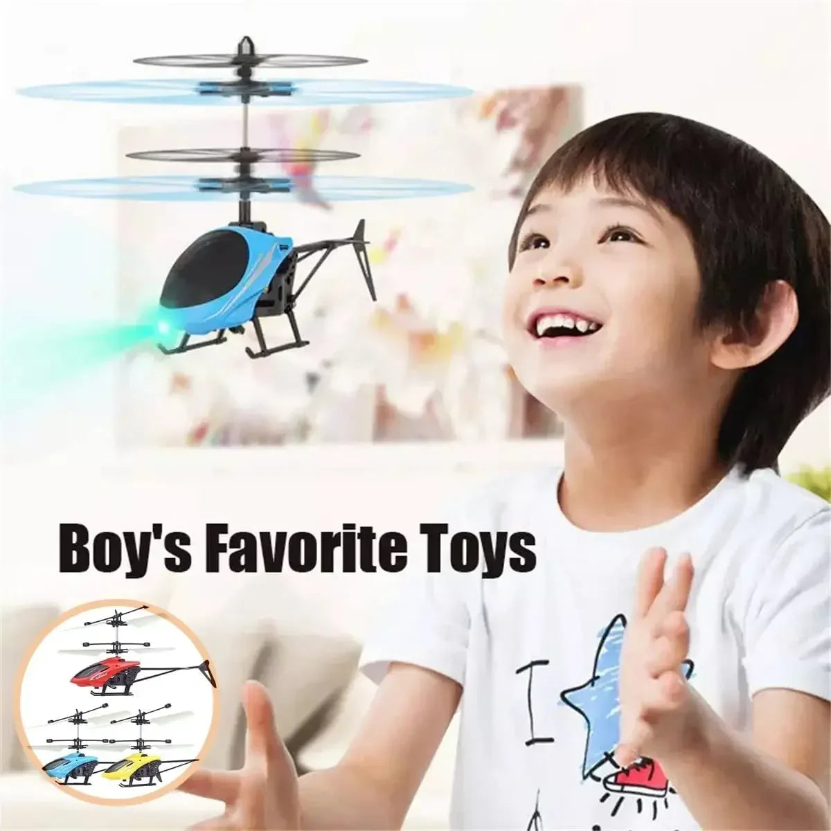 Mini RC Rechargeable No Remote Control RC Helicopters Toys Induction Hovering Safe Fall-resistant Rc Airplane