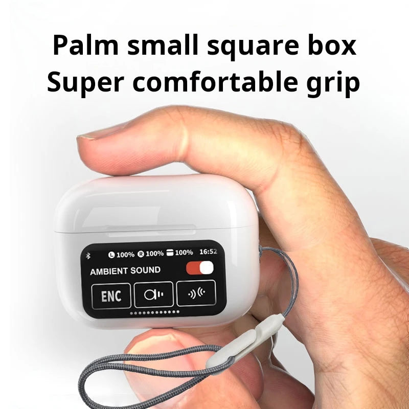 A9pro TWS in Ear Earbuds ANC, Touch Control, LED Display, Bluetooth 5.3 Noise Cancelling Wireless Earphones JL Chipset Headphone