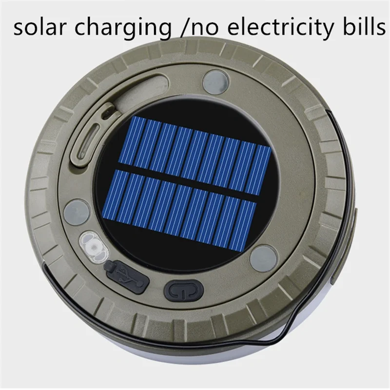 Outdoor Camping Light 10meter String Light Outdoor Tent Light RGB Atmosphere Light LED Flashlight with Hook ﻿