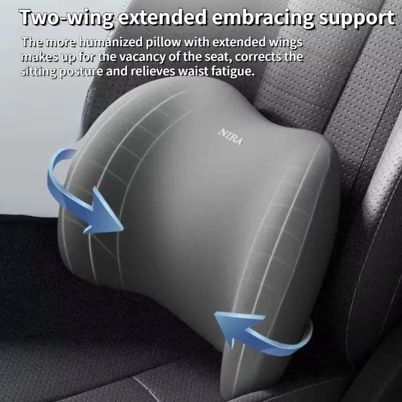 Memory Foam Car Neck Cushion Auto Lumbar Support For Car Supplies Universal Neck Pillow Waist Cushion Seat Car Accessories