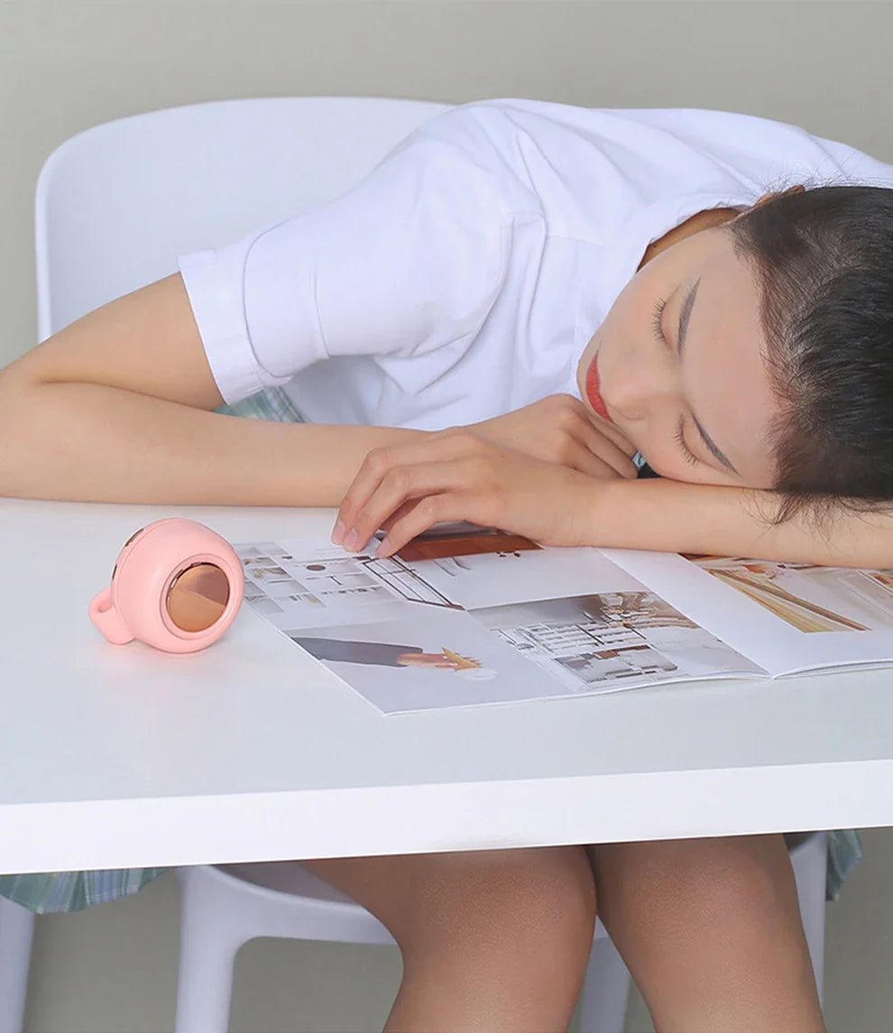 Whirlwind Leafless Fan With Portable Button Design USB Charging Silent Portable Mini Fan For Home And Outdoor Travel