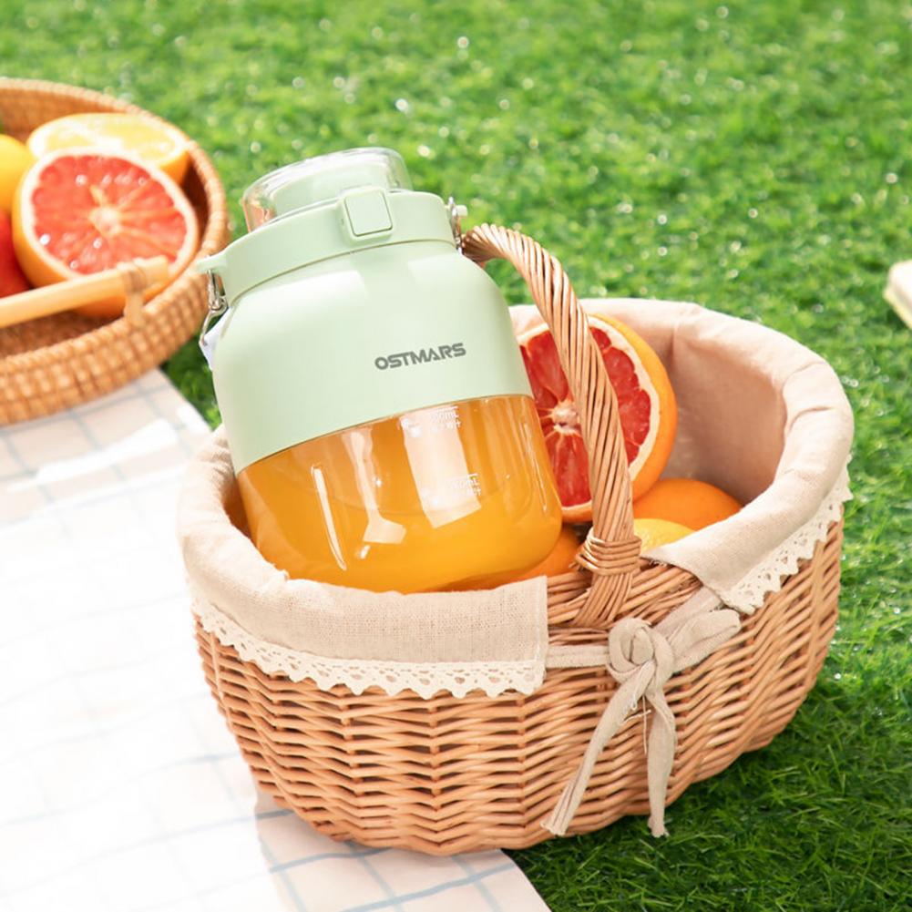 800ML Portable Juicer Cup Food Grade Water Bottle Juicer Wireless Fruit Squeezer Electric Blender Juice Maker Machine Kitchen