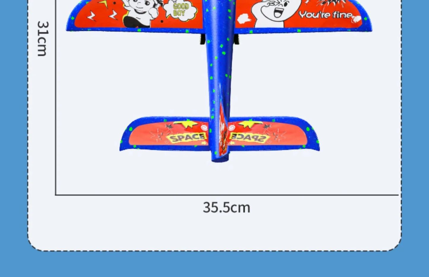 Airplane toy boy, rubber band powered fighter jet, hand thrown space model simulation, model assembly, handmade production