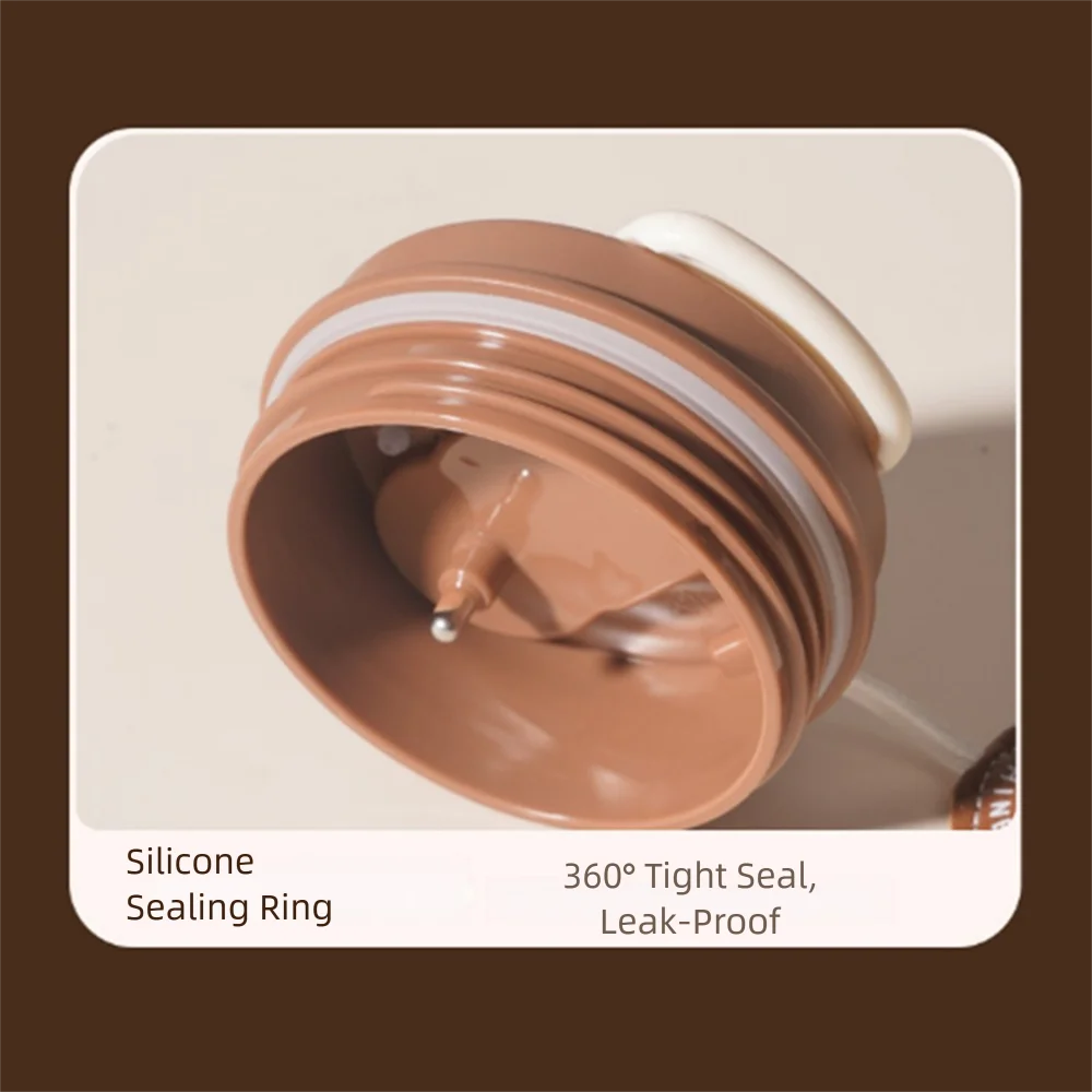 Vacuum Flask 450ML Thermal Water Bottle Creative Portable Coffee Thermos Cup Double Wall Digital Drinking Bottle Travel