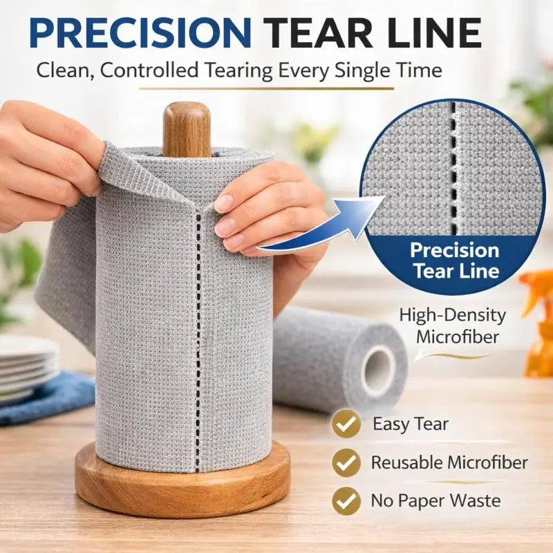 Thickened Disposable Tearable Kitchen Cleaning Cloth Oil-proof Dish Towel Absorbent Wet And Dry Dual-use Wipes Dishwashing